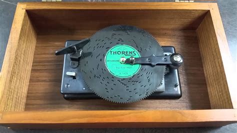 music box with metal discs|thorens disc player.